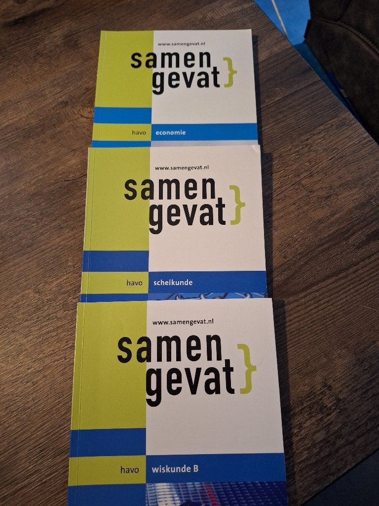 Studieboeken Samengevat Economie, Scheikunde en Wiskunde B, Boeken, Ophalen of Verzenden, Beta, Zo goed als nieuw, HBO