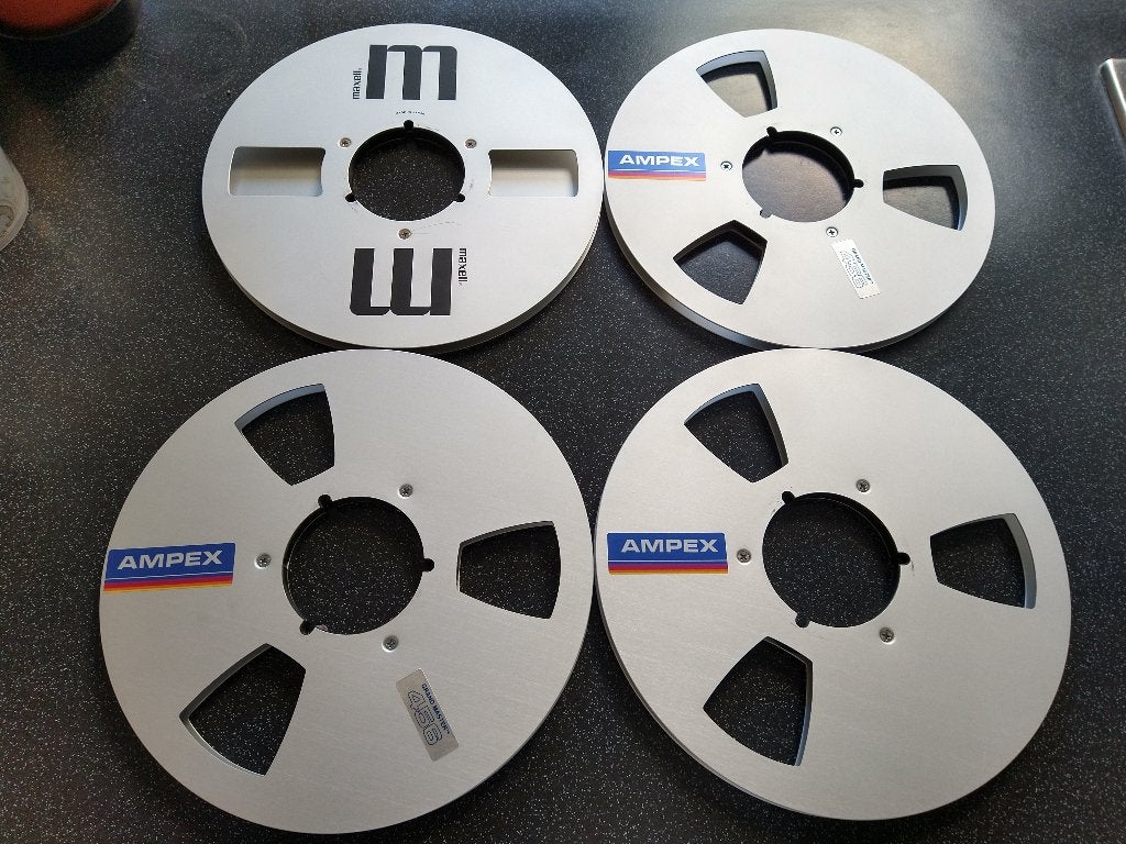 Ampex-spoelen en Maxell-spoel in goeie staat!, Audio, Tv en Foto, Ophalen of Verzenden, Onderdeel