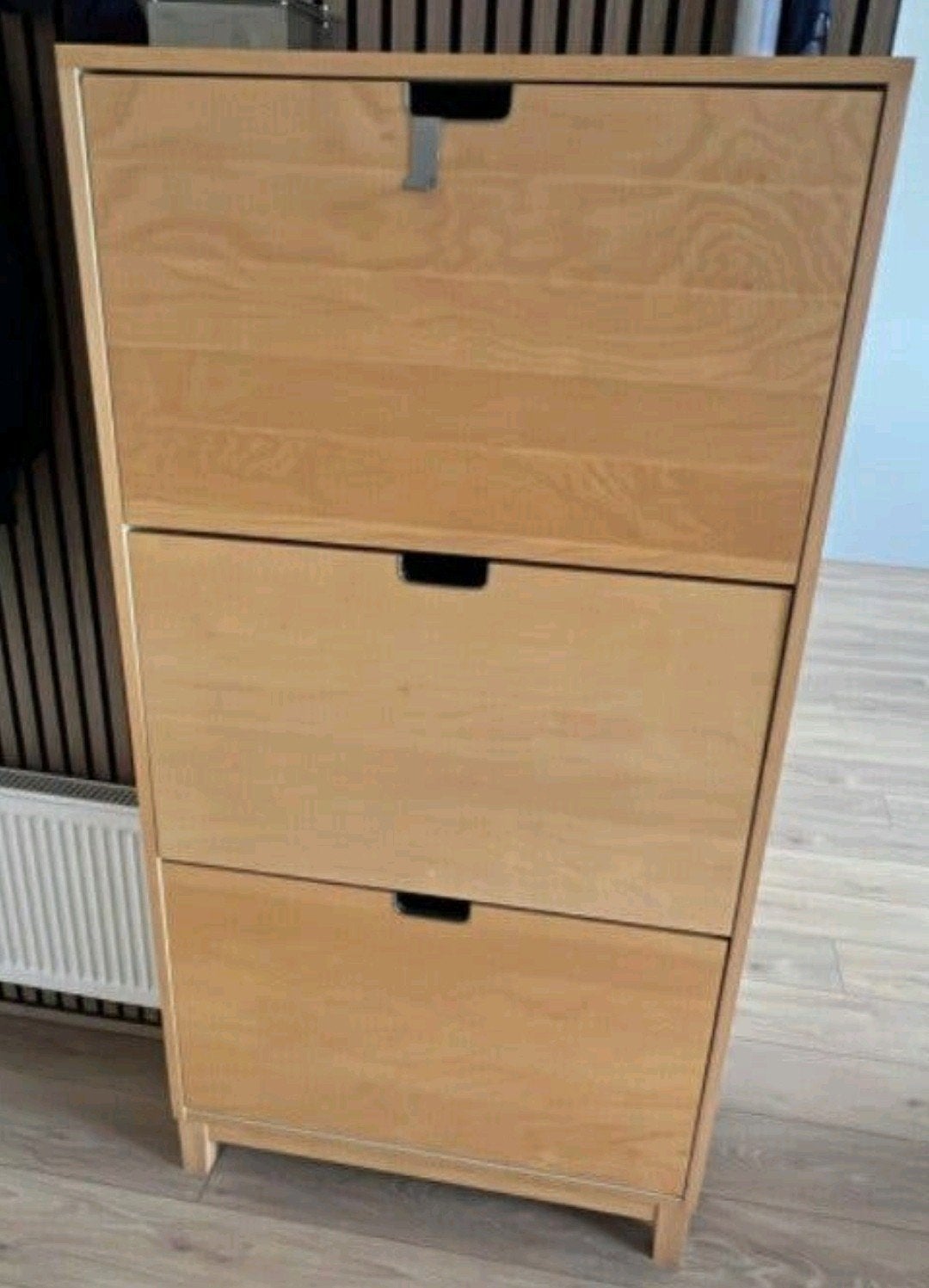 Houten schoenenkast met 3 vakken, Ophalen, Gebruikt, Modern, Scandinavisch