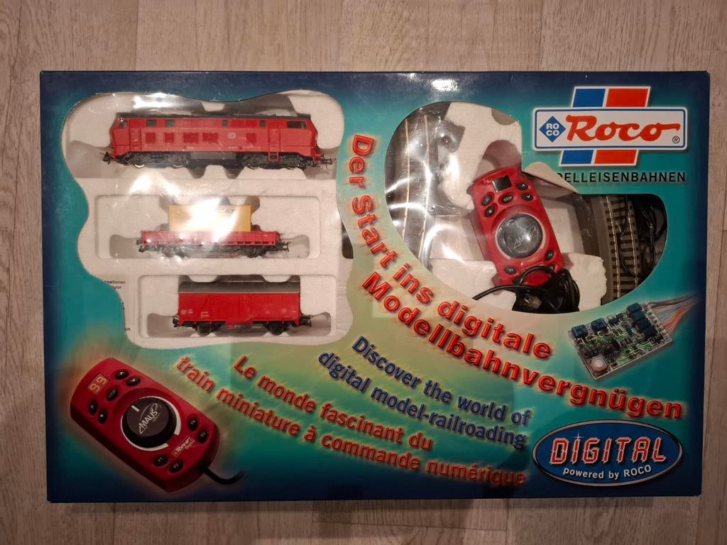 Roco Digitale Treinset met Locomotief, Trafo en Lokmaus 2, Treinset, Gelijkstroom, Ophalen of Verzenden, Zo goed als nieuw