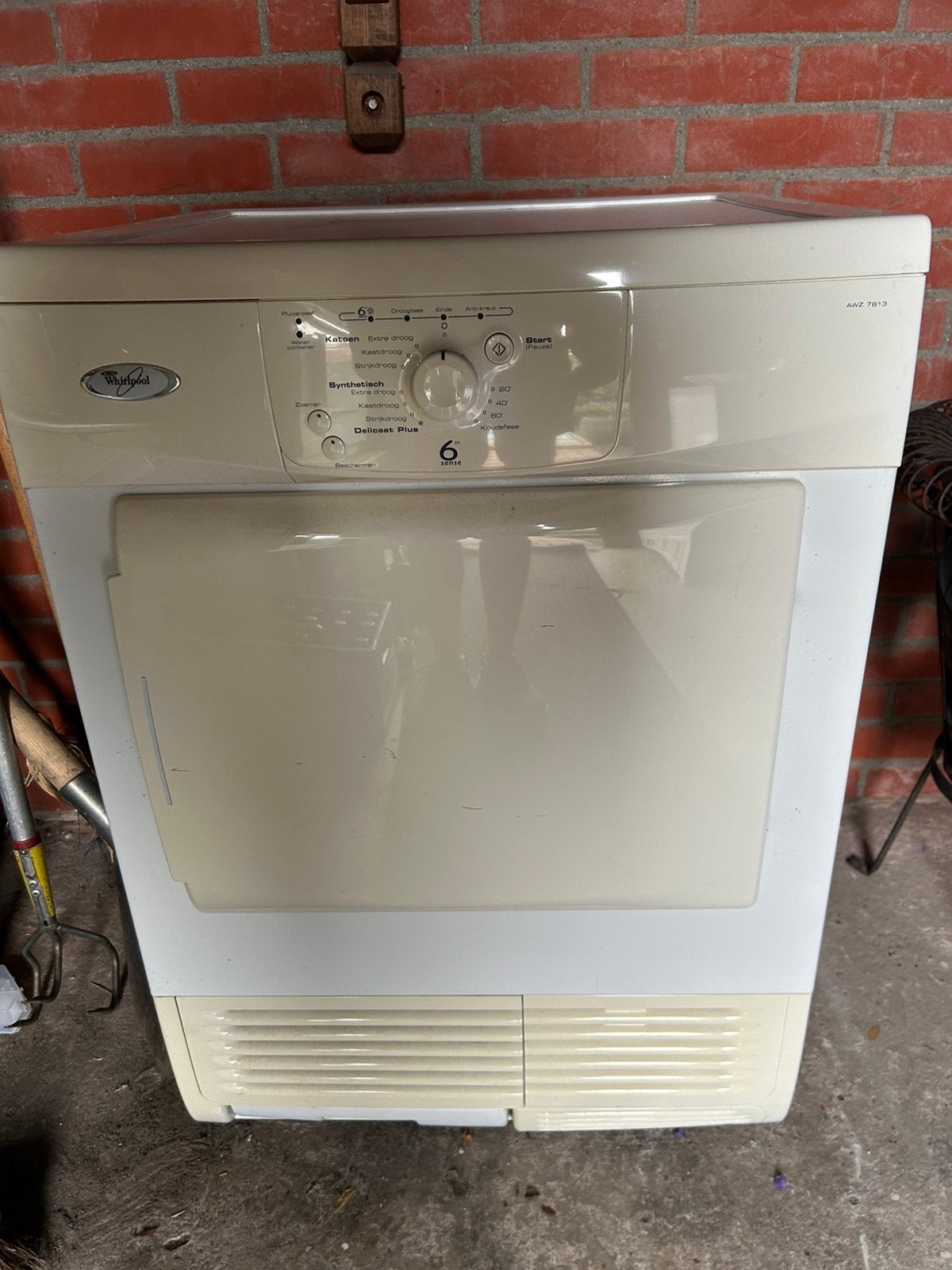 Whirlpool 6th Sense warmtepompdroger – nette staat, Ophalen, 6 tot 8 kg, Zo goed als nieuw, 85 tot 90 cm