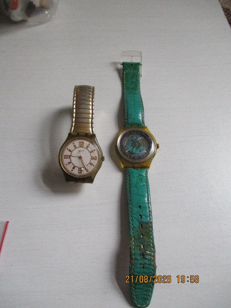 Swatch horloge 1992 en Batter  horloge, Kunststof, Gebruikt, Polshorloge, Swatch