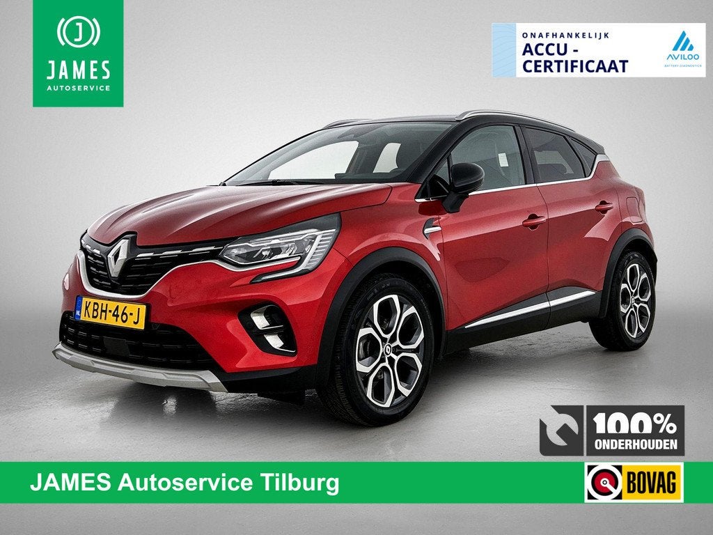 Renault Captur 1.6 E-Tech Plug-in Hybrid 160 Intens CAMERA |, Auto's, Renault, 12 maanden, Gebruikt, 4 cilinders, Leder en Stof
