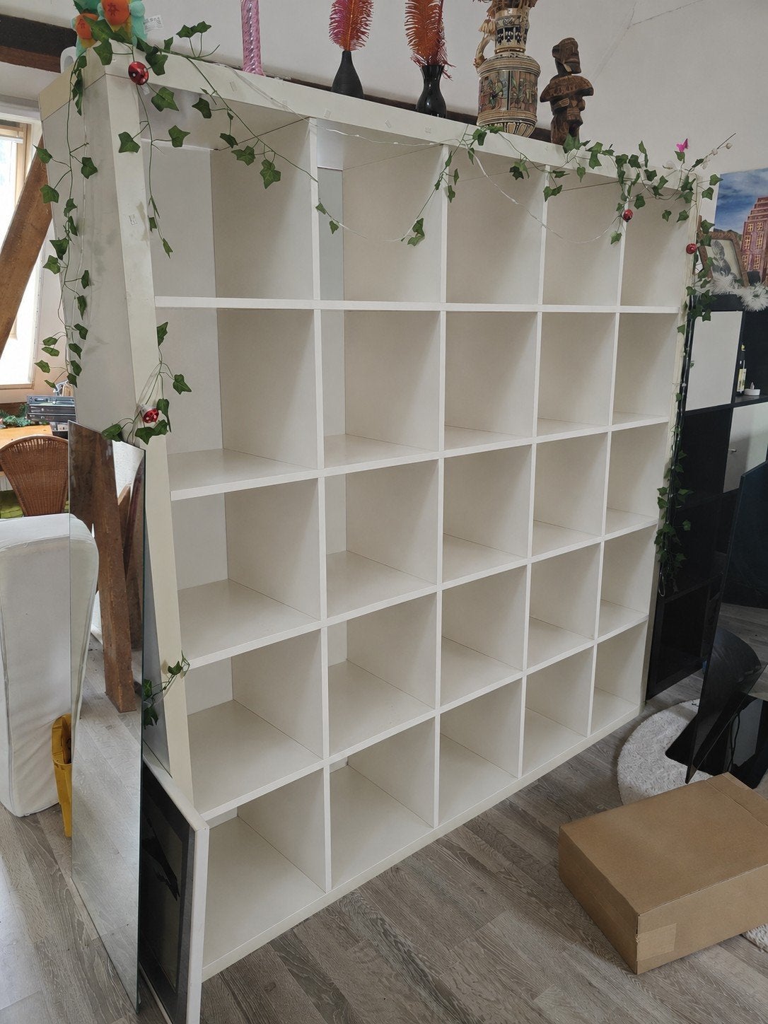5x5 ikea kallax, Huis en Inrichting, Kasten | Boekenkasten, Ophalen, Met plank(en), Gebruikt, Modern, functioneel