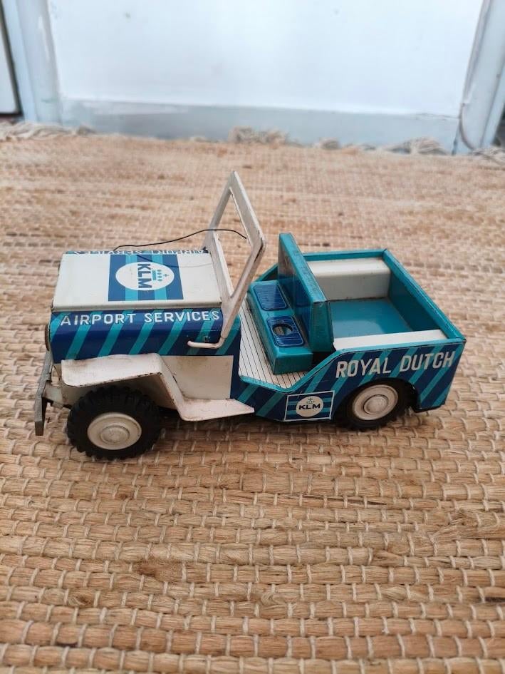 Ichiko blikken KLM speelgoed Jeep, Antiek en Kunst, Antiek | Speelgoed, Ophalen of Verzenden