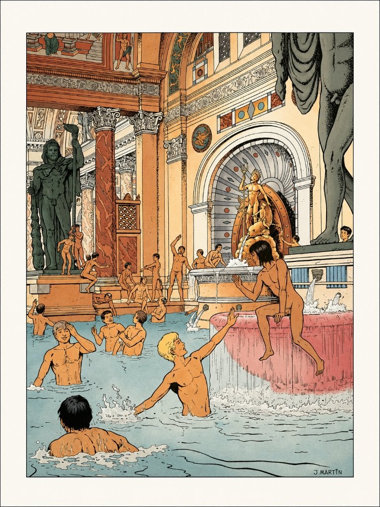 4x Art-print van stripheld Alex en Enak, Boeken, Stripboeken, Ophalen of Verzenden, Zo goed als nieuw, Jacques Martin, Meerdere stripboeken