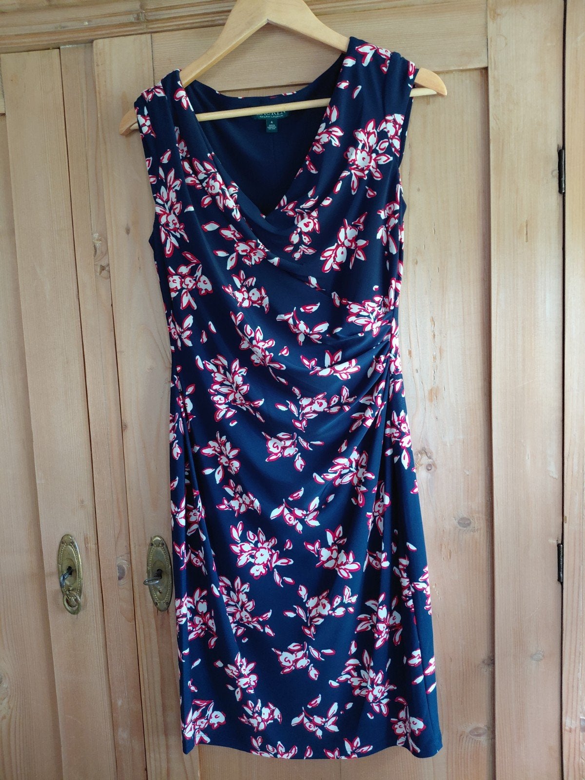 als nieuw elegante RALPH LAUREN jurk mt S, Blauw, Ophalen of Verzenden, Zo goed als nieuw, Knielengte