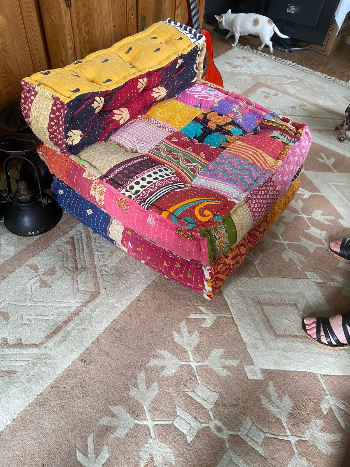 Kantha poef, Ophalen of Verzenden, Nieuw