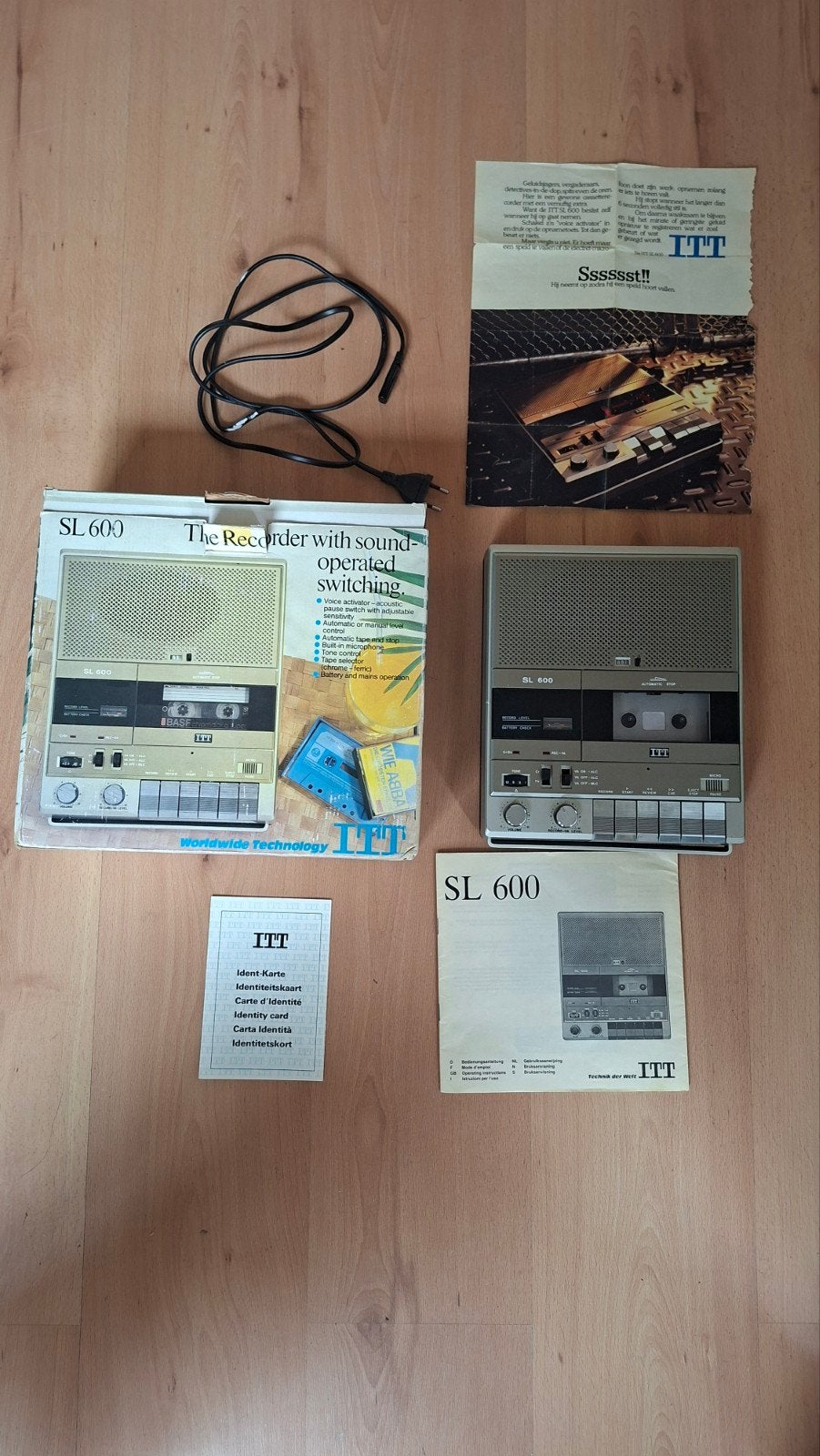 Unieke Vondst! ITT Schaub-Lorenz SL 600 Cassetterecorder, Audio, Tv en Foto, Ophalen of Verzenden, Overige merken