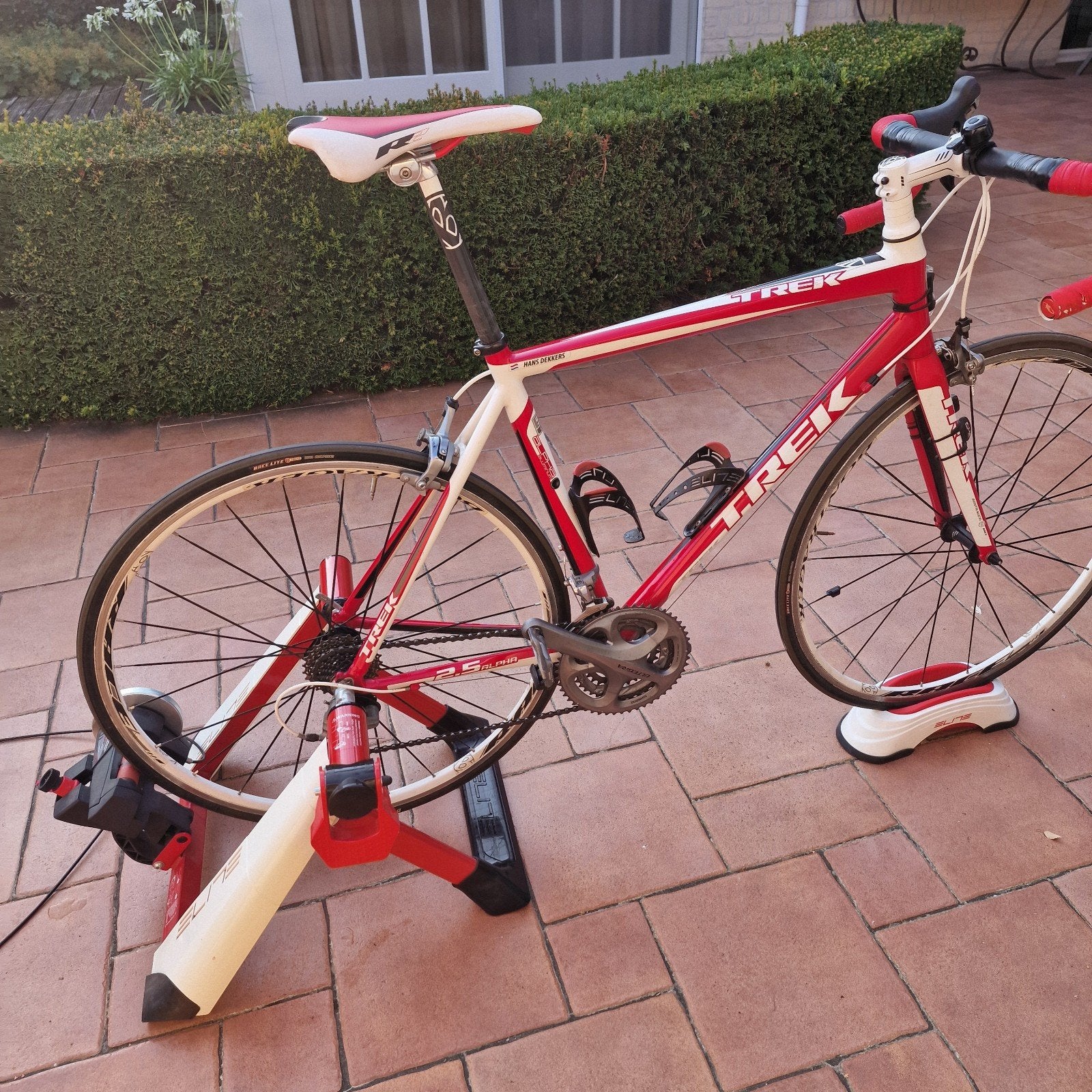 Trek racefiets maat 56 cm met Ultegra en Elite trainer, Fietsen en Brommers, Fietsen | Racefietsen, Ophalen of Verzenden