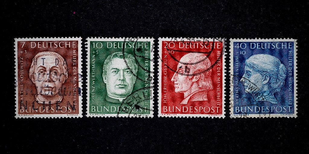postzegels BRD 1954, Ophalen of Verzenden, BRD, Gestempeld