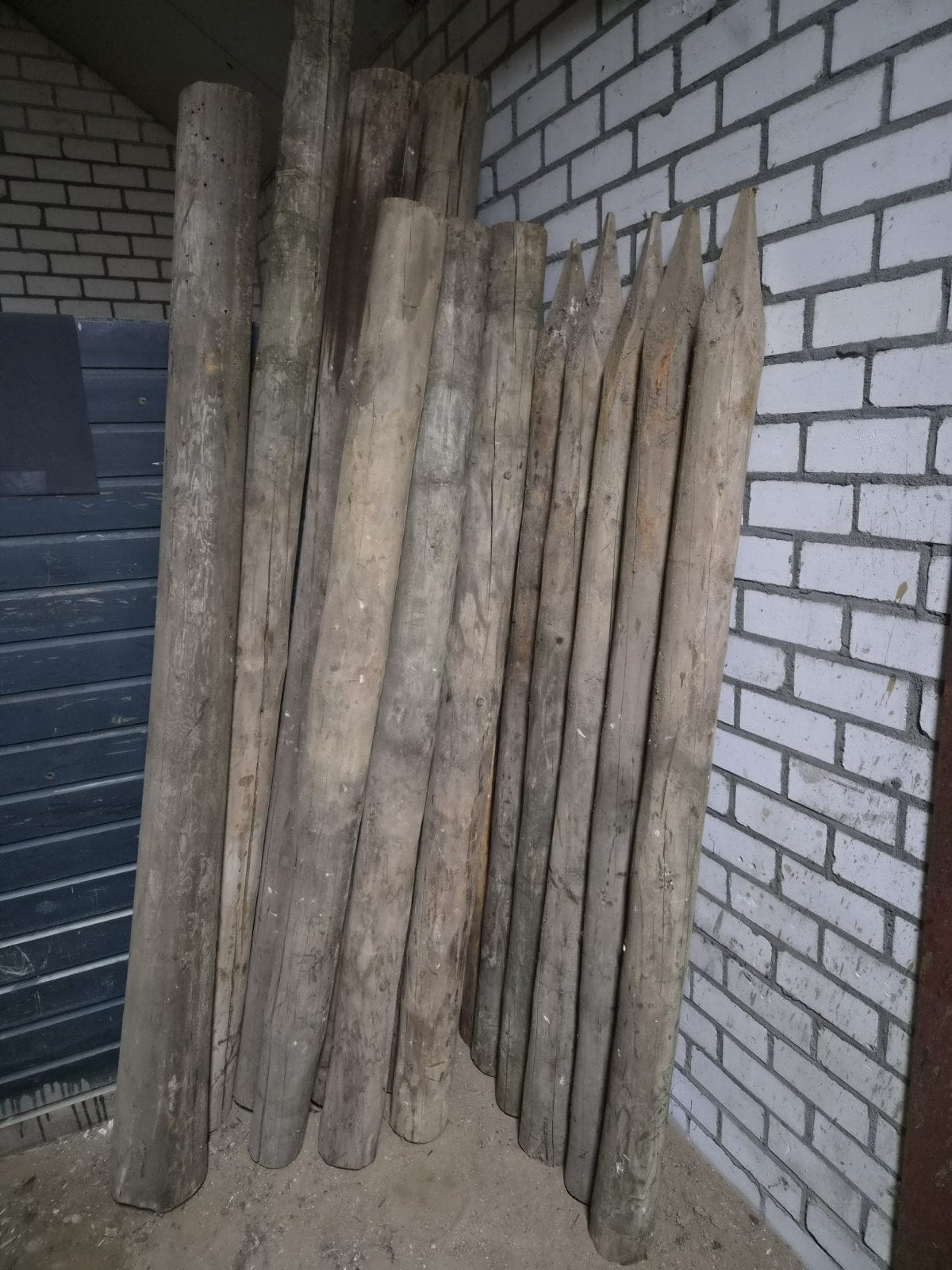 Weipalen 15 st., Ophalen, 180 tot 250 cm, Palen