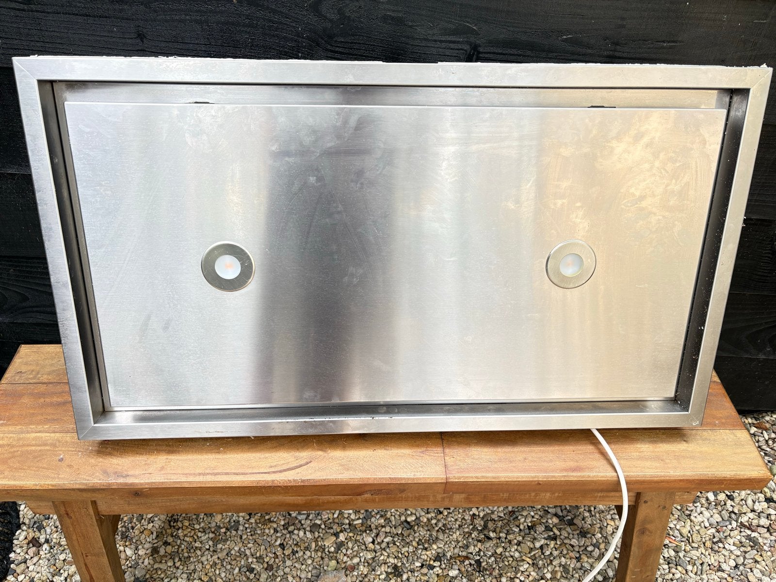 Wave plafond afzuigkap 90x50, Gebruikt, Overige typen, Ophalen of Verzenden, Inbouw
