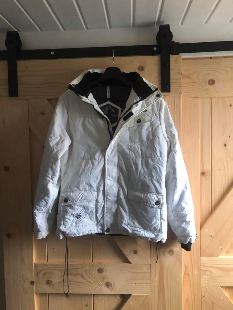 Mountain Peak Witte Wind- en Waterdichte Jas Maat S, Kleding | Dames, Wintersportkleding, Ophalen of Verzenden, Zo goed als nieuw