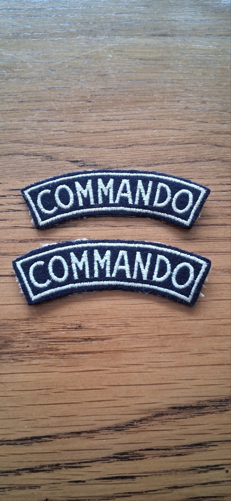Commando emblemen  set van 2 stuks, Ophalen of Verzenden, Landmacht, Overige gebieden, Embleem of Badge