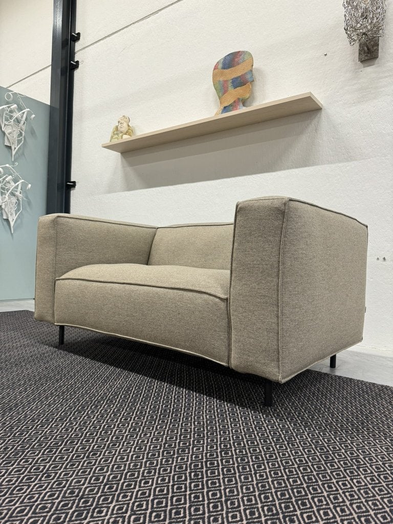Nieuw Gelderland 6400 2 zits bank bruin stof design, 150 tot 200 cm, Ophalen of Verzenden, Rechte bank, Info@gelderlanddesign.com