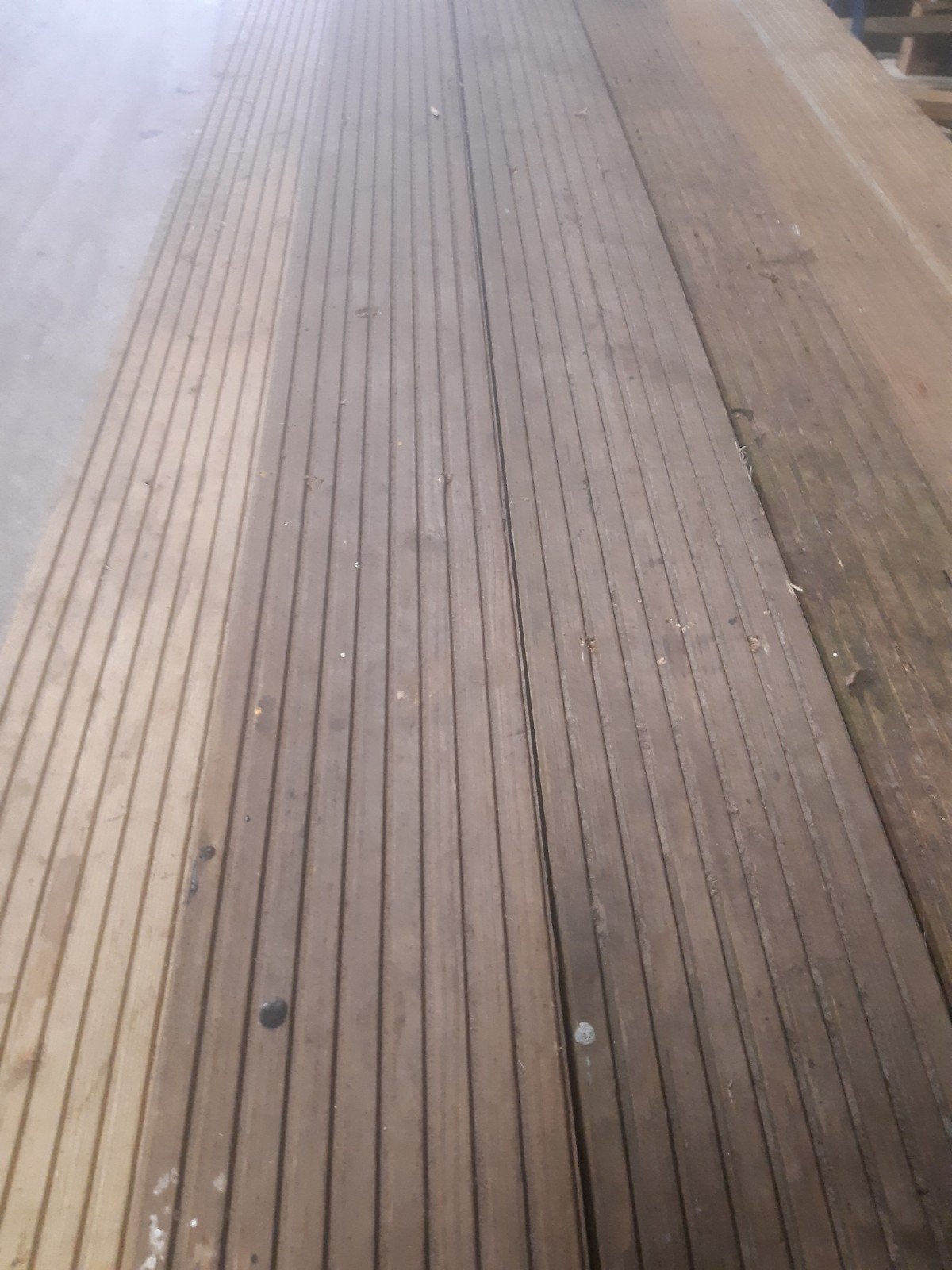 partij gebruikte Douglas vlonderplanken, 8 m2, Tuin en Terras, Ophalen, Hout