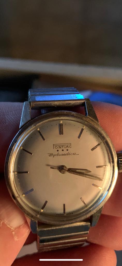 Horloge Pontiac Hydraulica, Ophalen of Verzenden, Staal, Overige merken, 1960 of later
