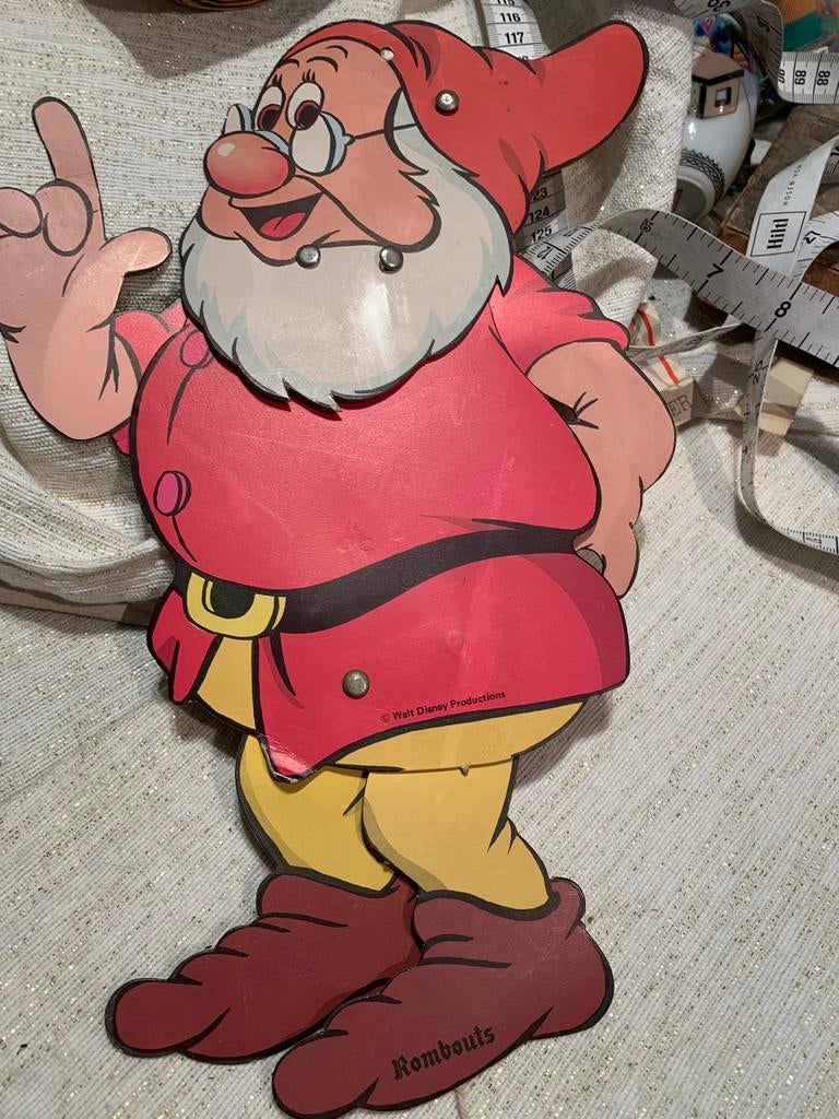 Sneeuwwitje en de 7 Dwergen Rombouts Walt Disney Trekpoppen, Zo goed als nieuw, N, V, Overige typen