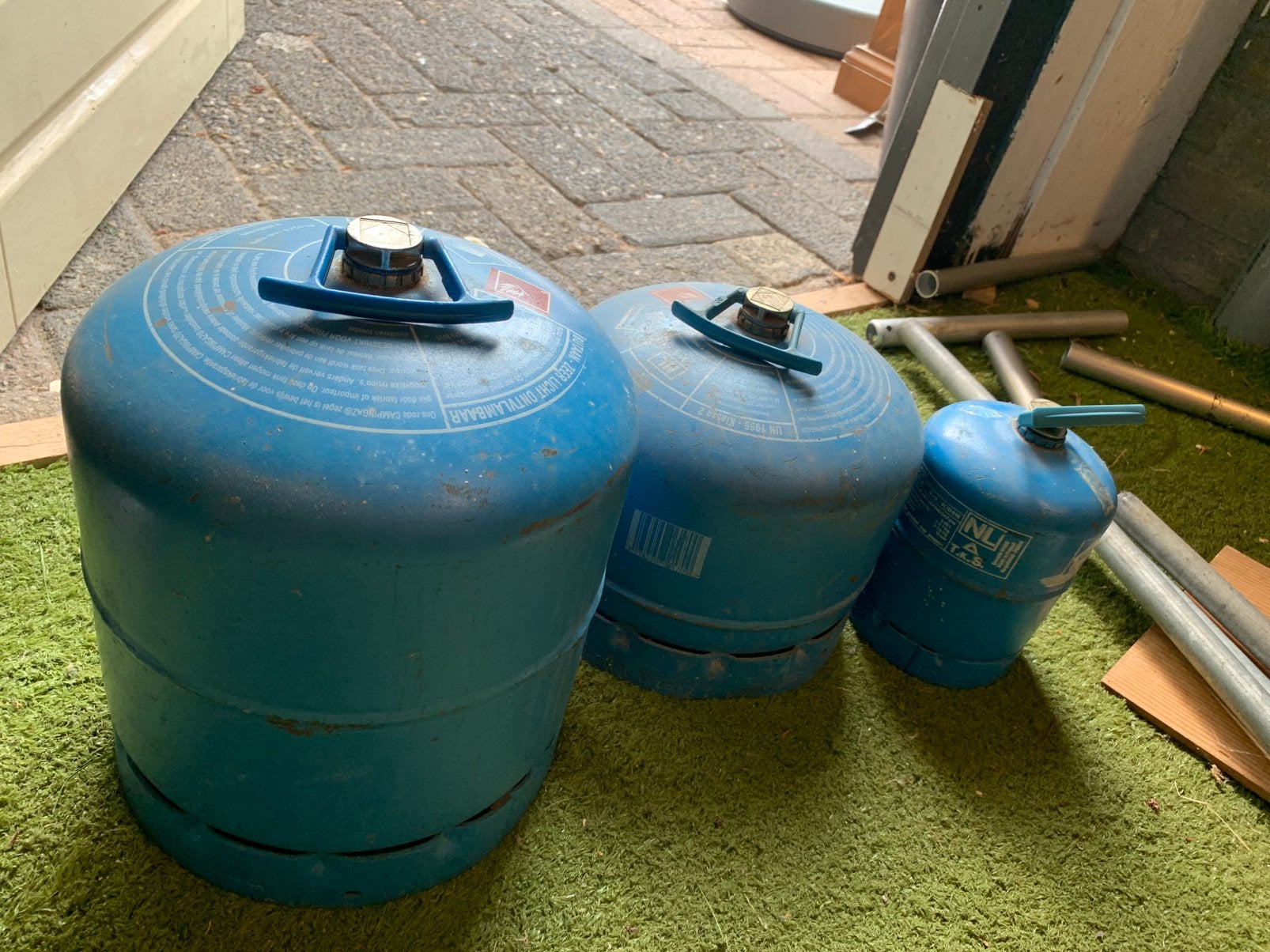 Campinggaz gaskruiken, Ophalen, Gebruikt
