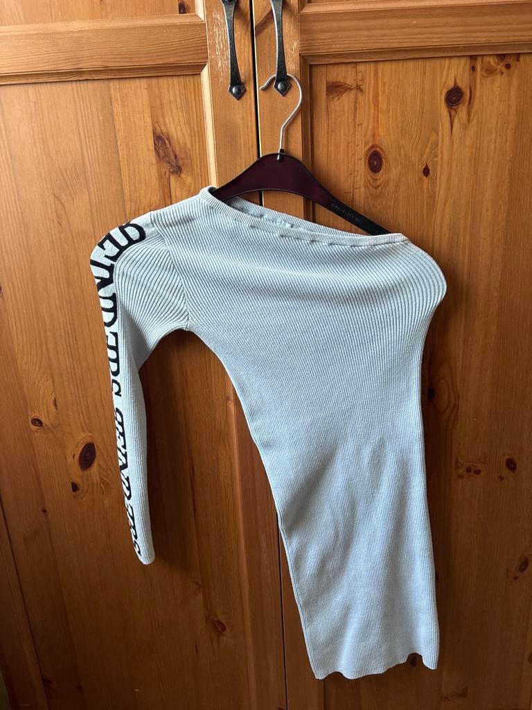 Reinders Strakke Jurk met Lange Mouwen en Logo Detail, Kleding | Dames, Blauw, Ophalen of Verzenden, Maat 36 (S), Gedragen