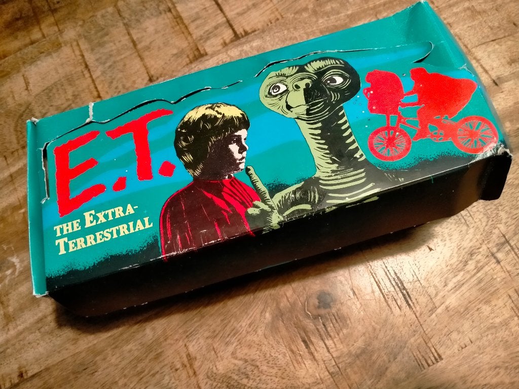 E.T. ET Extra-Terrestrial Monty Gum cards box kaartjes, Verzenden, Overige figuren, Zo goed als nieuw, Overige typen