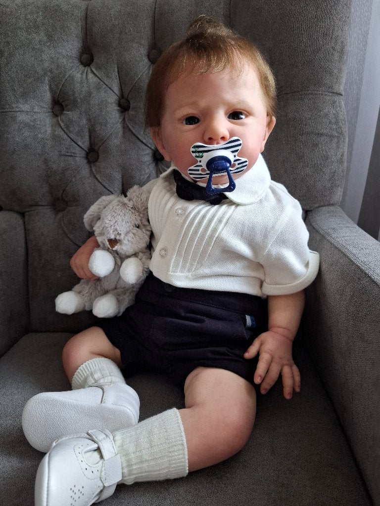 Reborn toddler kledingset, Ted Baker chique pakje, maat 62, Ophalen of Verzenden, Nieuw, Pop, Levensecht of Reborn