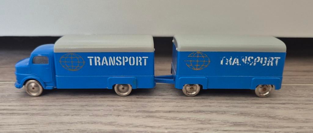 Mercedes Truck met Trailer Lego 1:87, Hobby en Vrije tijd, Modelauto's | 1:87, Gebruikt, Bus of Vrachtwagen, Overige merken, Ophalen of Verzenden