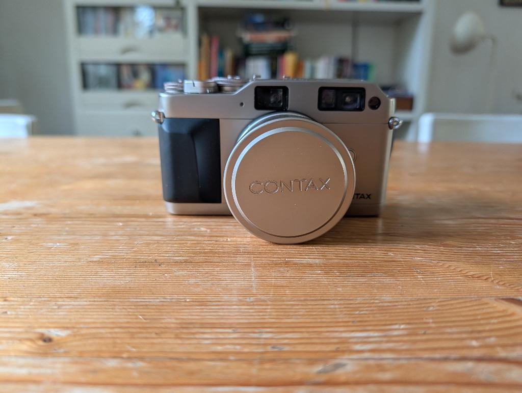 Contax G1 Green Label + 35mm F2, Audio, Tv en Foto, Fotocamera's Analoog, Ophalen of Verzenden, Gebruikt, Compact, Overige Merken