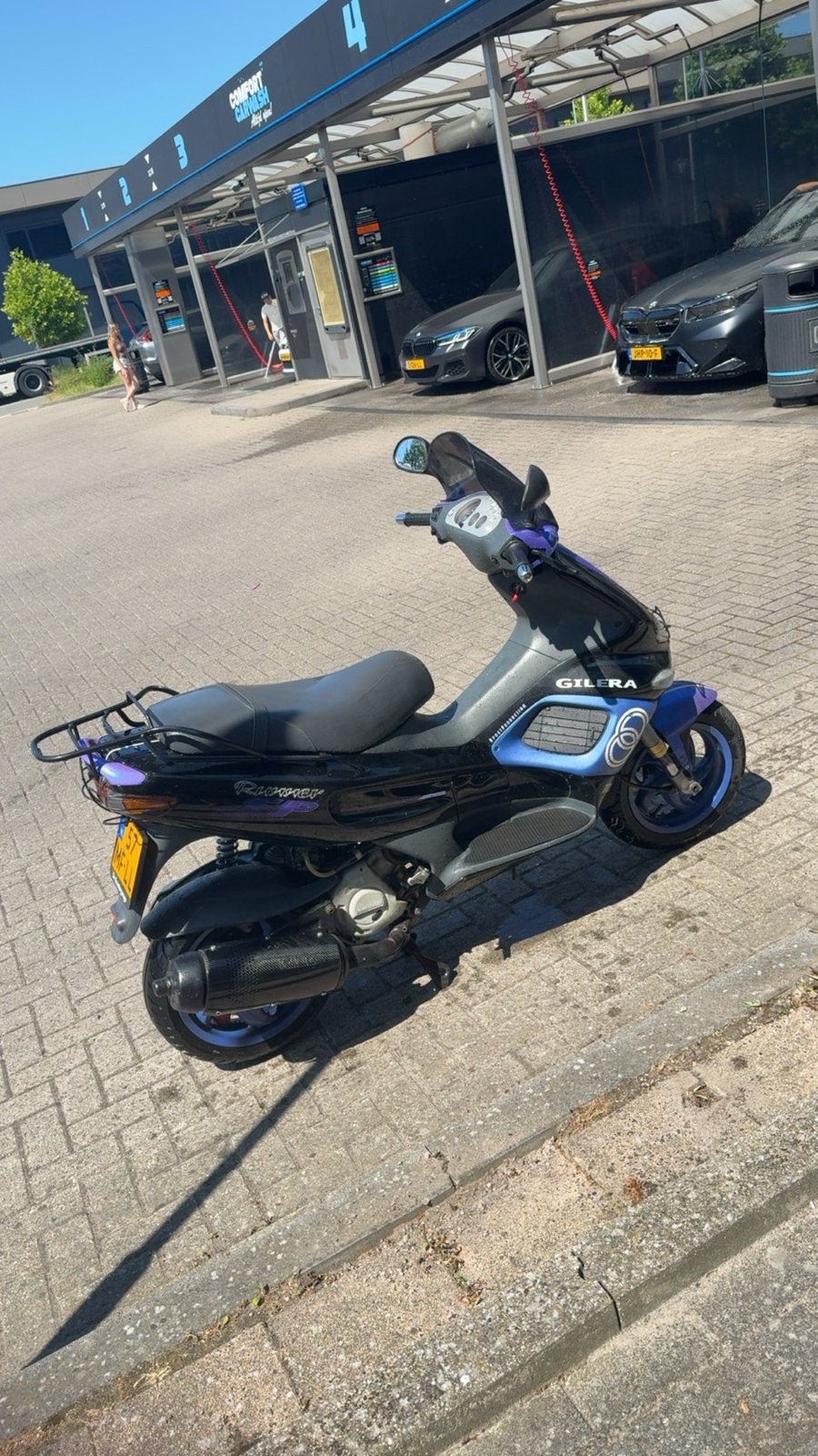 Gilera Runner 172cc - Unieke Paars/Zwarte Scooter, Ophalen, Gebruikt, Maximaal 45 km/u