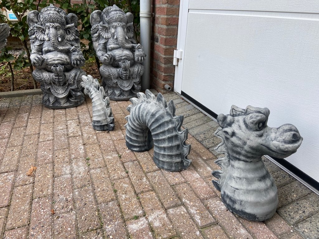 Draak , hoogte 40cm, Tuin en Terras, Ophalen, Nieuw, Beton, Dierenbeeld
