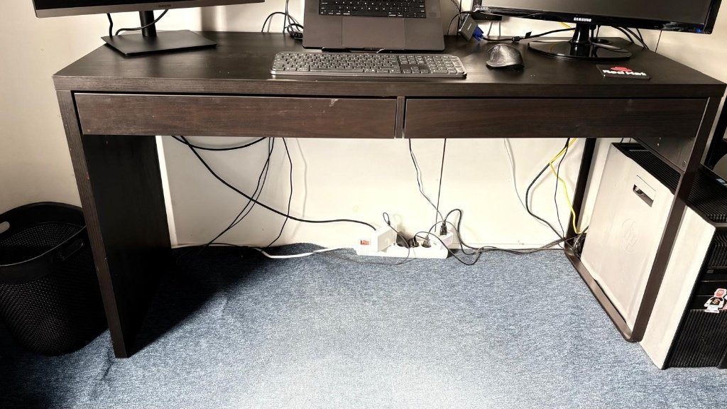 Office Table, Ophalen, Gebruikt, 100 tot 150 cm, Rechthoekig