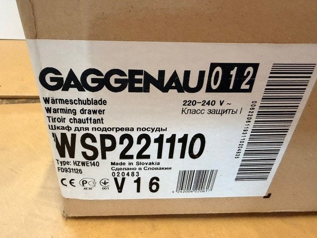 warmhoudlade keuken Gagganau, Nieuw, Minder dan 100 cm, 25 tot 50 cm, Zilver