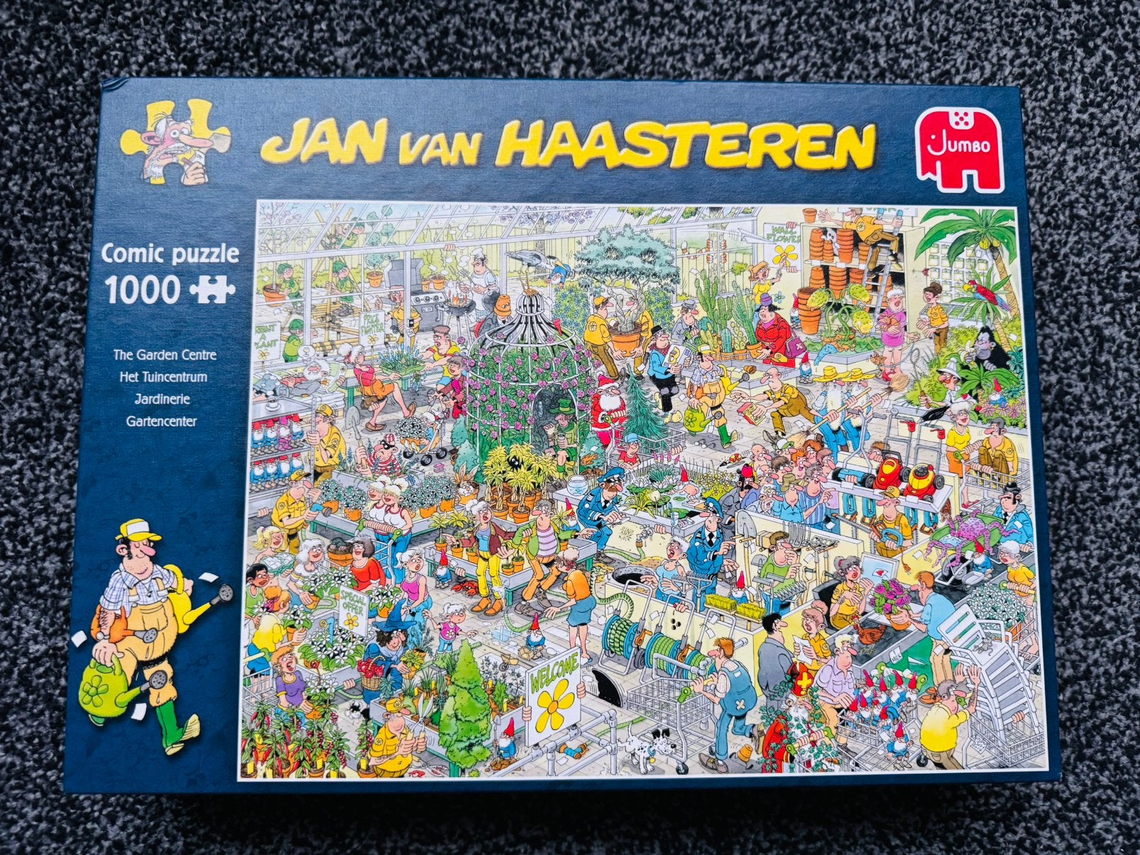 Jan van Haasteren - Tuincentrum, 1000 st., Ophalen of Verzenden, 500 t/m 1500 stukjes, Zo goed als nieuw