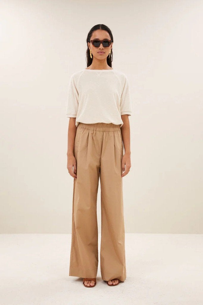 IN NIEUWSTAAT! By Bar Benji poplin pants broek camel XS, By bar, Bruin, Verzenden, Nieuw