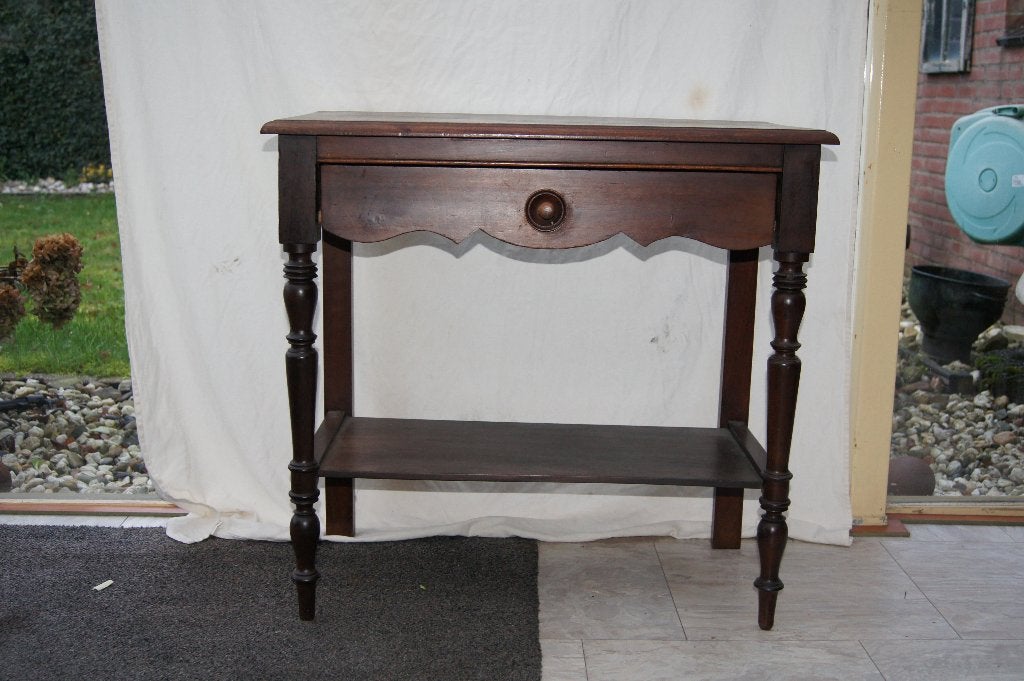 Side tafel met lade, Huis en Inrichting, Gebruikt, 100 tot 150 cm, Ophalen of Verzenden, 25 tot 50 cm