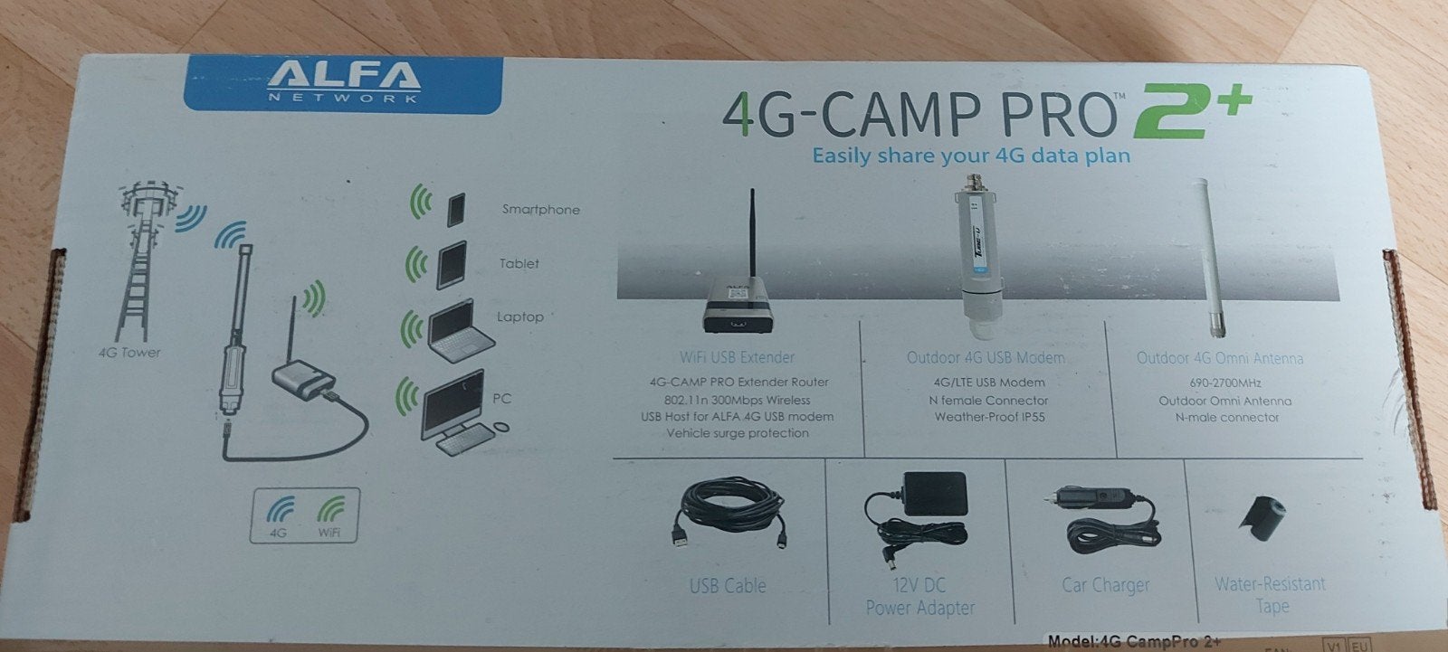 Alfa Network 4G-CAMP PRO 2+ Router, Ophalen of Verzenden, Zo goed als nieuw