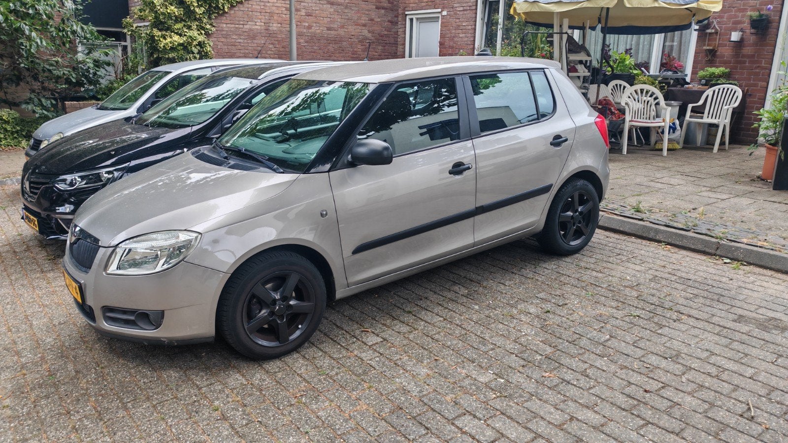 Skoda Fabia 1.2 44KW 2009 Beige, Auto's, Voorwielaandrijving, Stof, 40 €/maand, Achteruitrijcamera