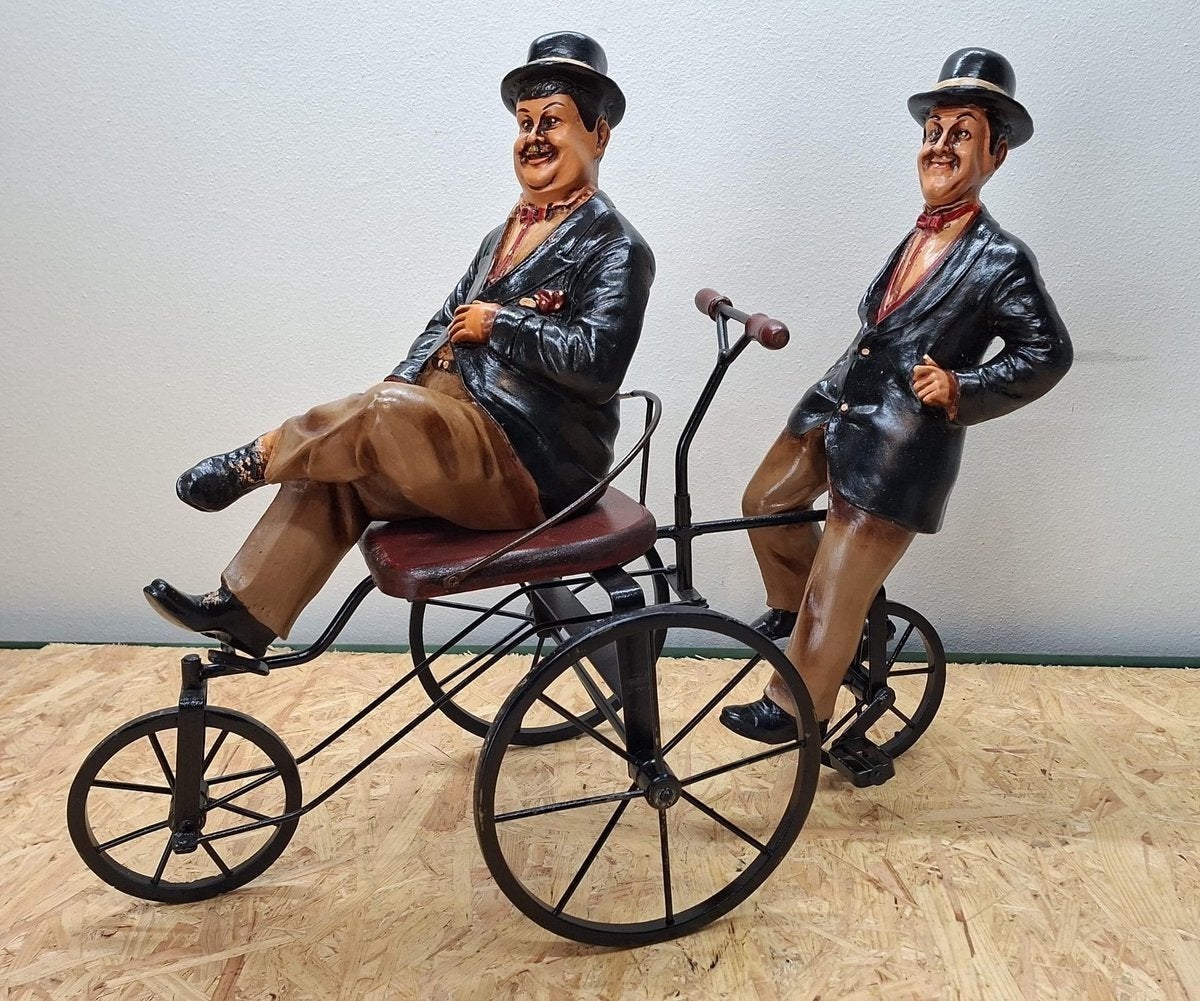 Laurel en hardy op de fiets, Ophalen of Verzenden