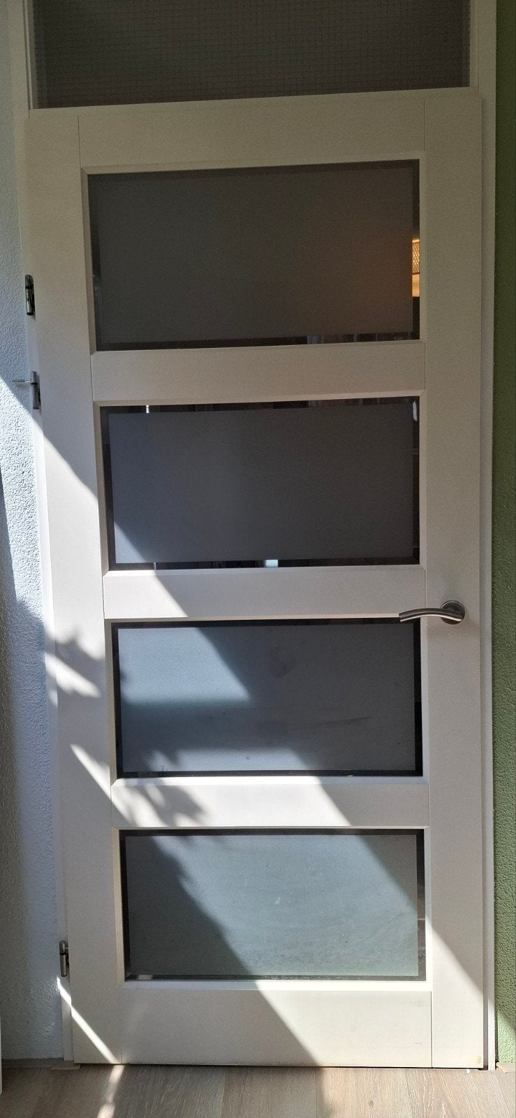 Cando binnendeuren met melkglas en deurbeslag (2x), Ophalen, Binnendeur, 200 tot 215 cm