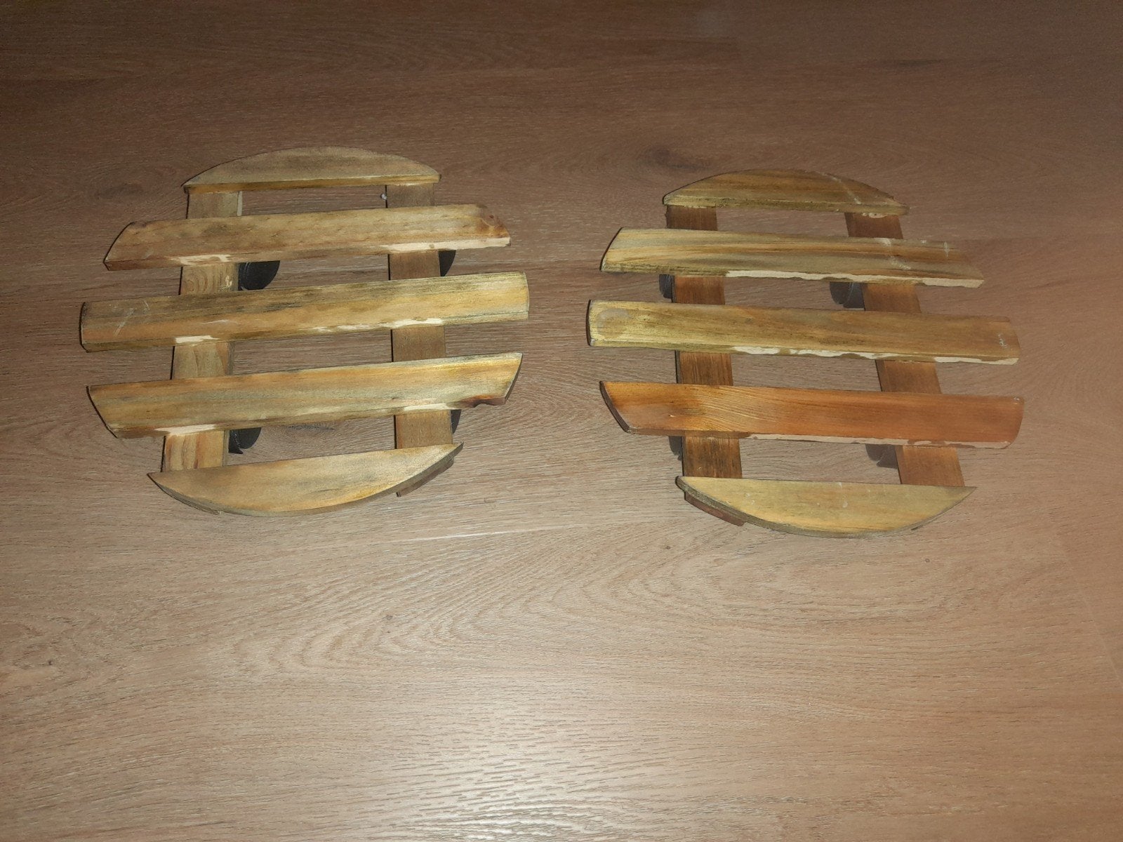2x izgs Verrijdbare plateaus, bloembak verplaatsen trolleys, Binnen, Rond, Nieuw, Ophalen of Verzenden