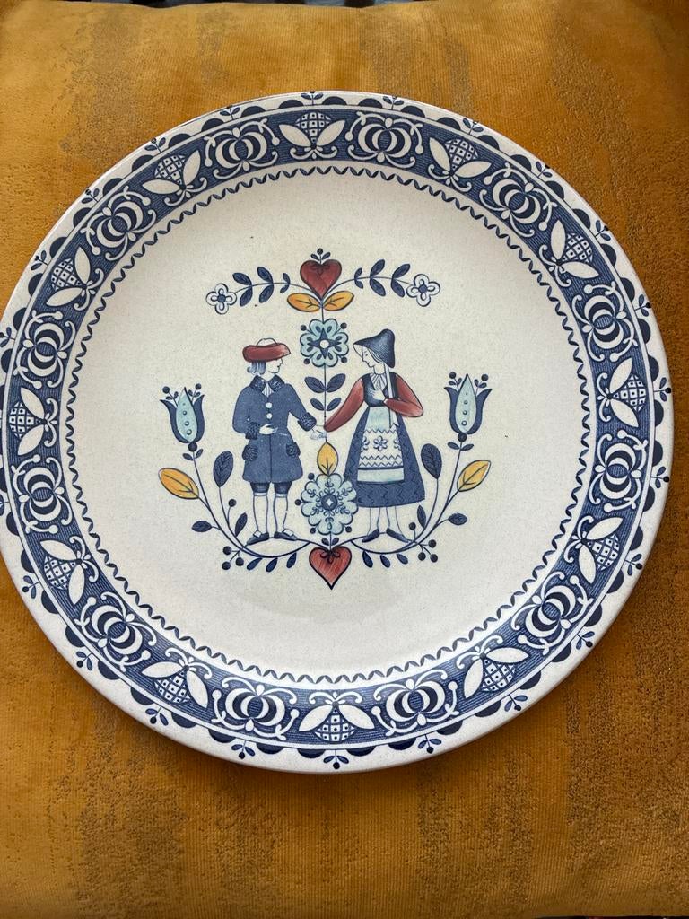 Johnson Brothers Old Granite Hearts & Flowers bord (4st), Ophalen of Verzenden