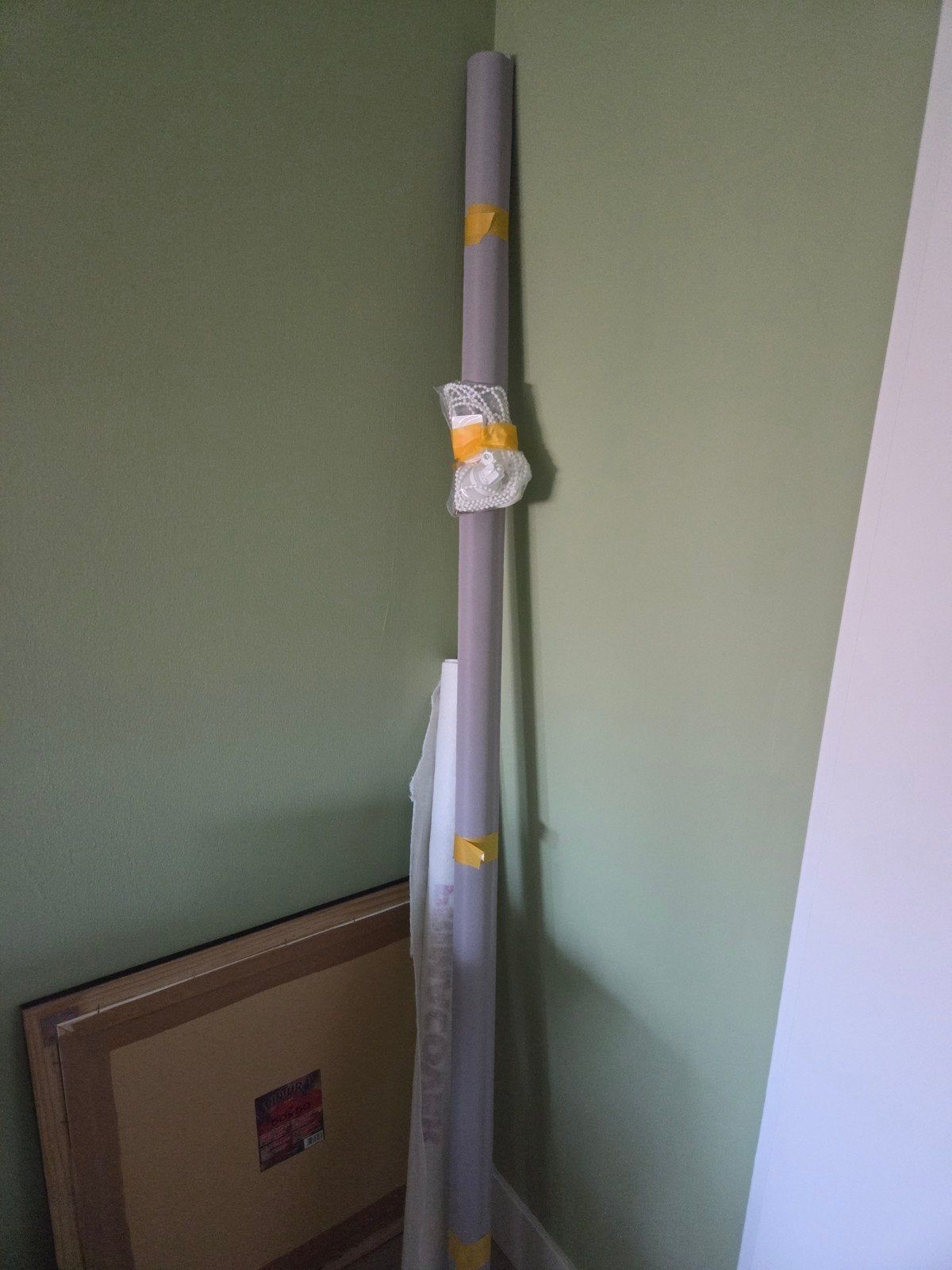 Rollerblind full blackout Grey 180x250cm can be cut, Ophalen, 200 cm of meer, 150 tot 200 cm, Zo goed als nieuw