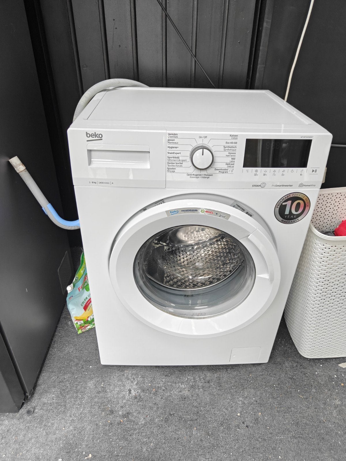 Beko Wasmachine 2024 - Zo goed als nieuw, garantie op motor, Ophalen, 1200 tot 1600 toeren, 8 tot 10 kg, Zo goed als nieuw