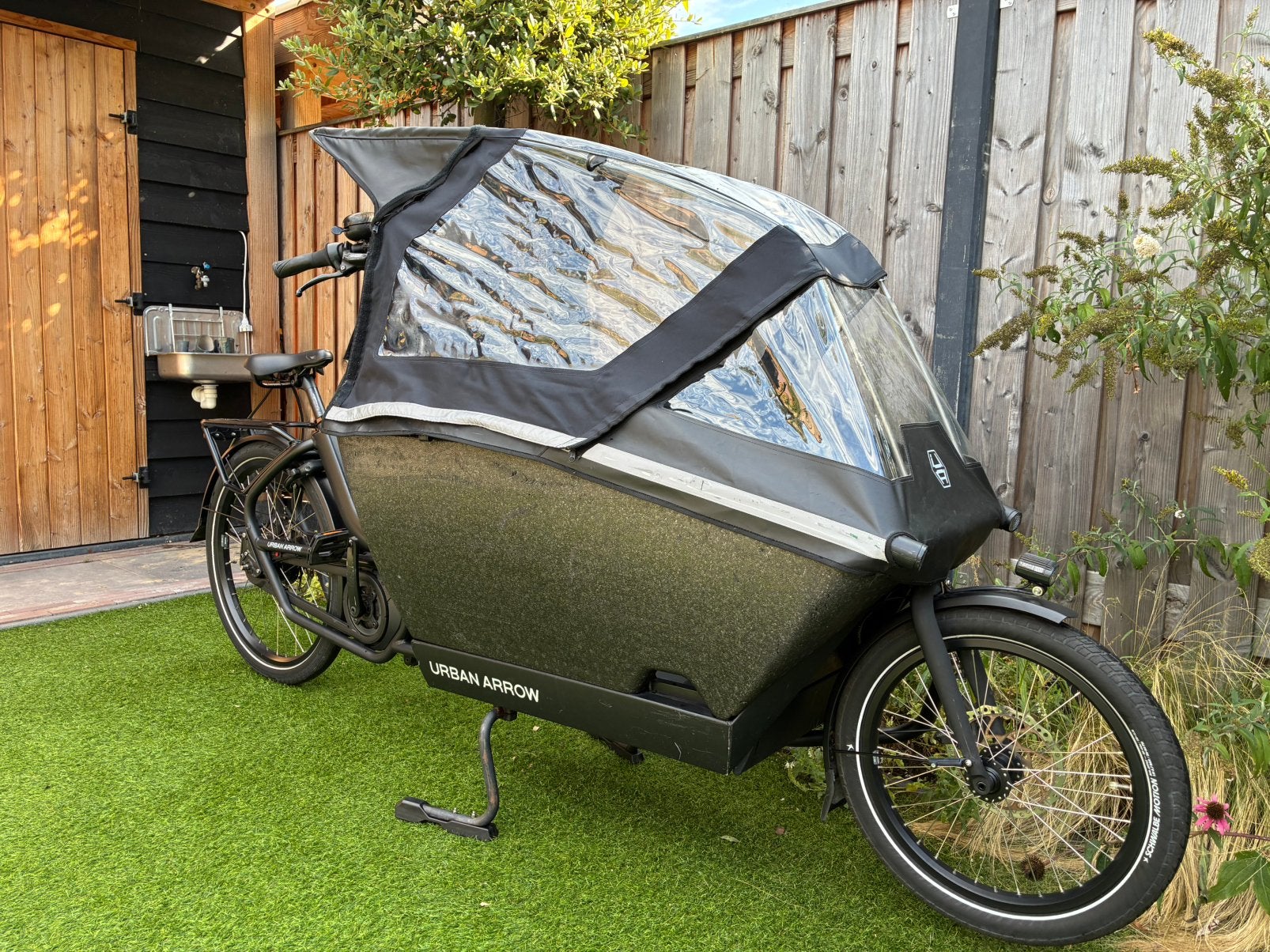 Urban Arrow Family 500Wh | bagagedrager + extra bankje, 4 kinderen of meer, Gebruikt, Elektrisch, Schijfrem