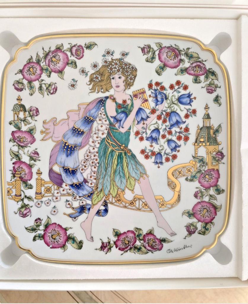 Hutschenreuther "Vier Jahreszeiten" Wandborden - Complete Se, Ophalen of Verzenden