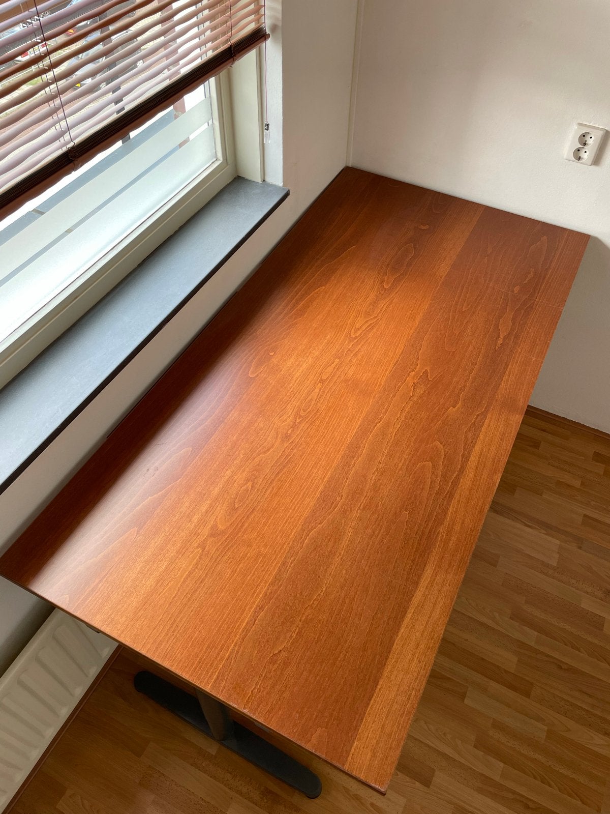 IKEA Galant Bureau 160x80x78 cm, in hoogte verstelbaar, Ophalen, 160 cm, Gebruikt, Spaanplaat of MDF