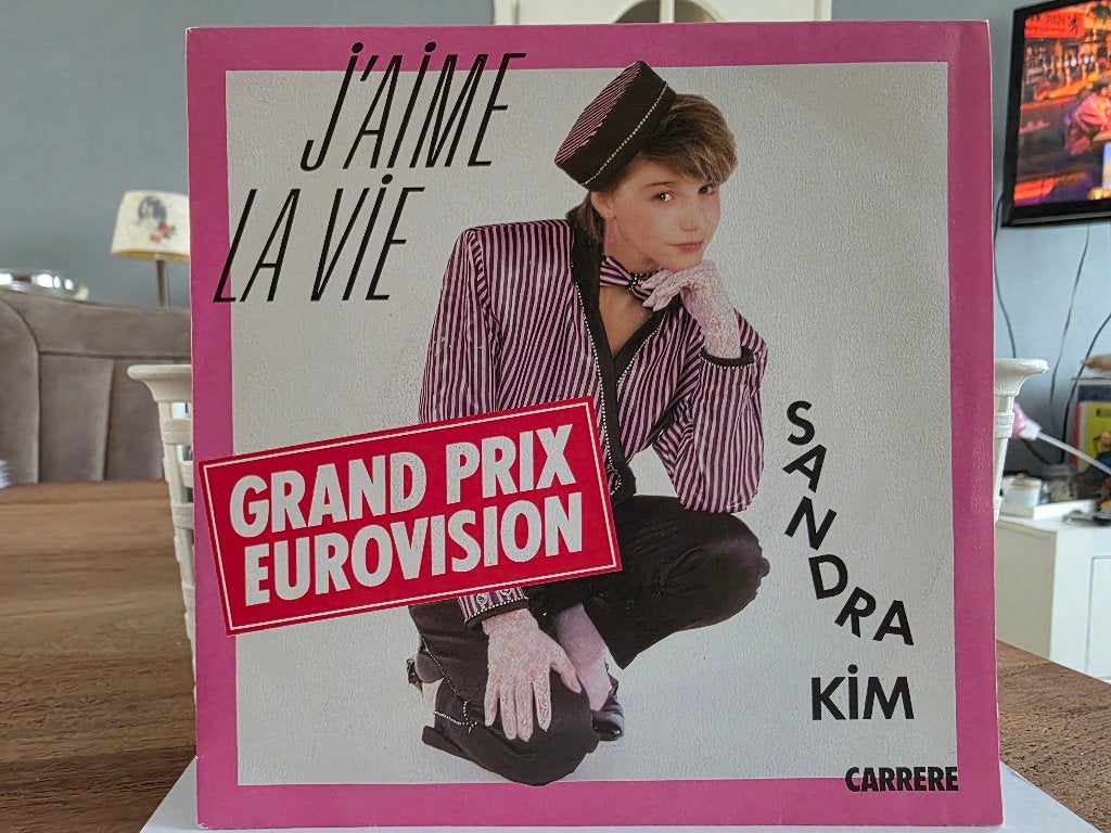7" Single Sandra Kim - J'aime La Vie / Ne M'Oublie Pas, Gebruikt, 7 inch, Ophalen of Verzenden, Pop