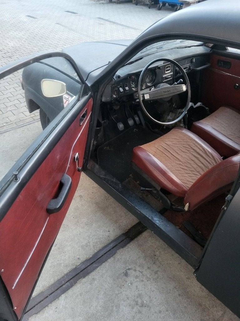 Te koop een Saab 96 1.5 V4 1971 Grijs, Auto's, Saab, 65 pk, 1498 cc, Leder en Stof, Origineel Nederlands