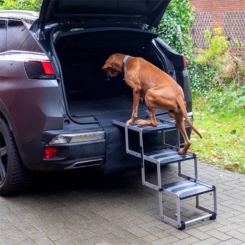 Opvouwbare Hondentrap voor de auto., Ophalen